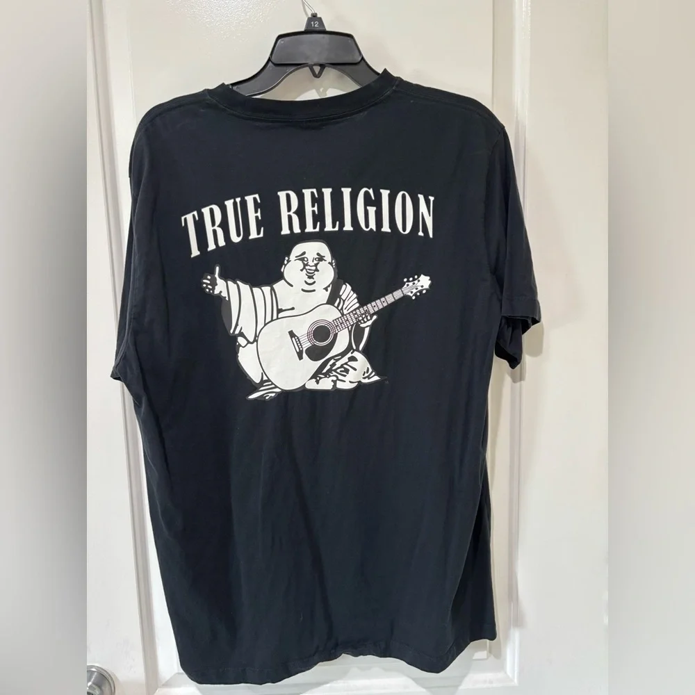 True Religion Black Men's T-Shirt size XL